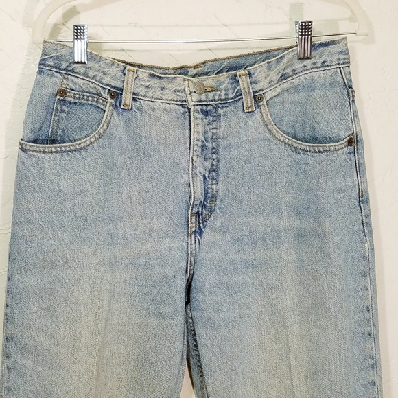 Vintage 80-90s Calvin Klein High Rise Taper Leg Mom Jeans Made in USA Size 14 - Picture 2 of 8